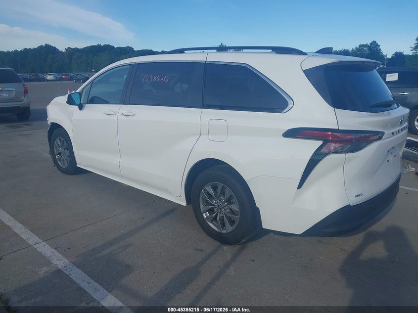 2022 Toyota Sienna VIN 5TDKSKFC7NS066288 IAAI salvage auction — FRONT END, Salvage (Indiana), sold $15,300 on 2026-07-17 (photo 3)