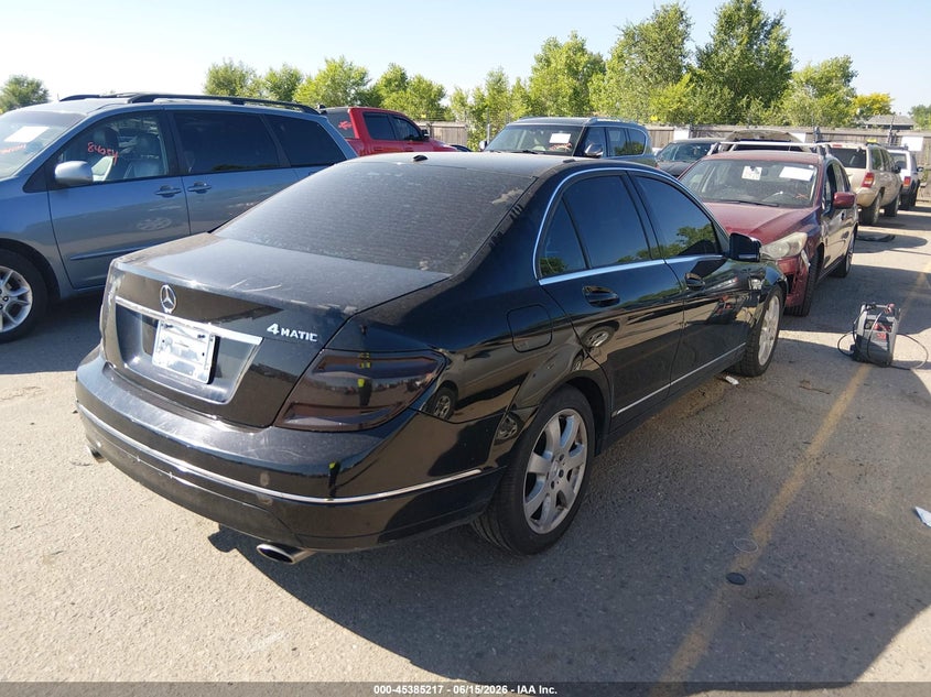 2011 Mercedes-benz C class VIN WDDGF8BB3BR133432 IAAI salvage auction — NORMAL WEAR, Clear (Colorado), sold $375 on 2026-07-28 (photo 4)