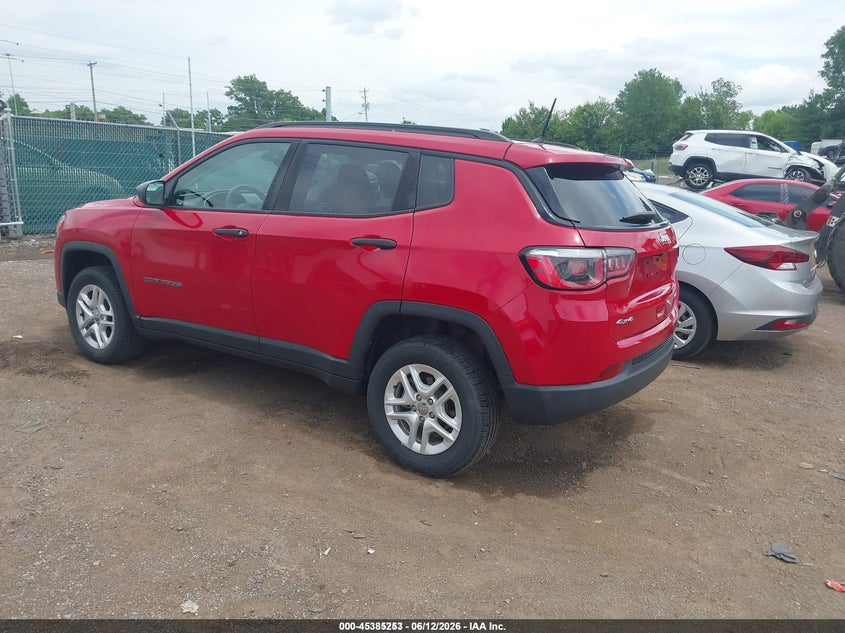 2018 Jeep Compass VIN 3C4NJDAB0JT334379 IAAI salvage auction — NORMAL WEAR, Sf97 (Ohio), sold $11,650 on 2026-08-27 (photo 3)