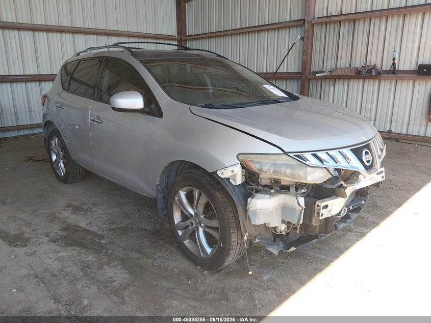 2009 Nissan Murano VIN JN8AZ18W19W127010 IAAI salvage auction — FRONT END, Certificate Of Title (Nebraska), sold $1,000 on 2026-07-09 (photo 1)