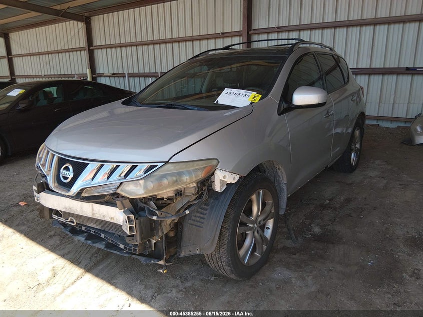 2009 Nissan Murano VIN JN8AZ18W19W127010 IAAI salvage auction — FRONT END, Certificate Of Title (Nebraska), sold $1,000 on 2026-07-09 (photo 2)