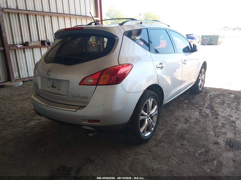 2009 Nissan Murano VIN JN8AZ18W19W127010 IAAI salvage auction — FRONT END, Certificate Of Title (Nebraska), sold $1,000 on 2026-07-09 (photo 4)
