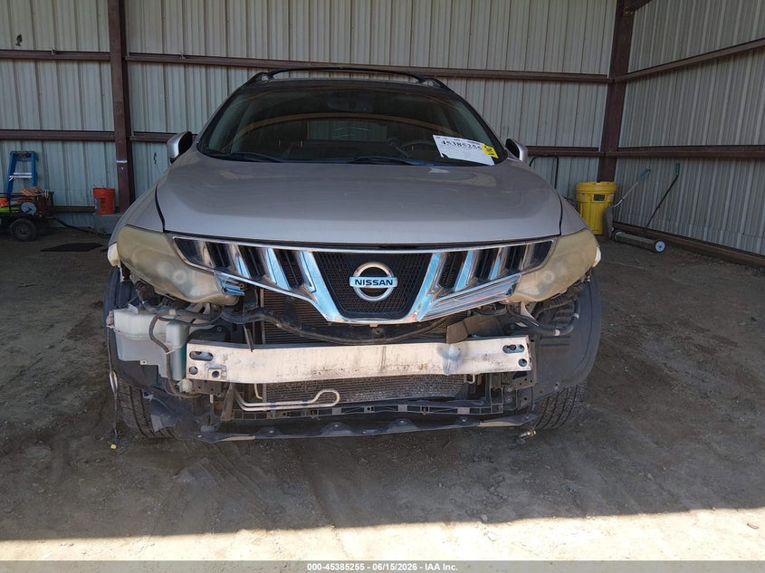2009 Nissan Murano VIN JN8AZ18W19W127010 IAAI salvage auction — FRONT END, Certificate Of Title (Nebraska), sold $1,000 on 2026-07-09 (photo 6)