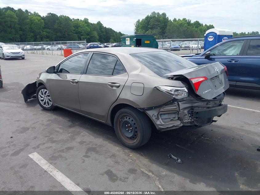 2017 Toyota Corolla VIN 5YFBURHEXHP569845 IAAI salvage auction — REAR END, Salvage (North Carolina), sold $2,250 on 2026-07-15 (photo 3)