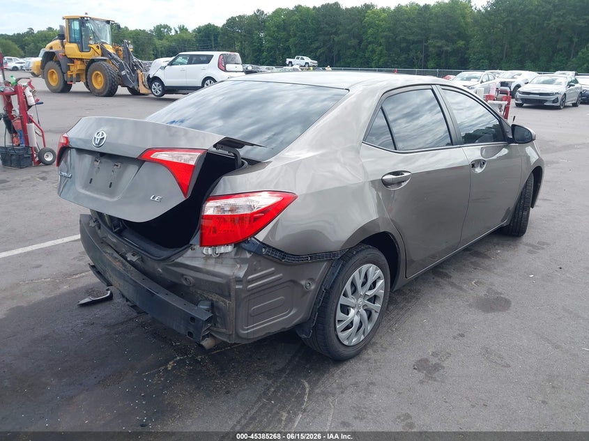 2017 Toyota Corolla VIN 5YFBURHEXHP569845 IAAI salvage auction — REAR END, Salvage (North Carolina), sold $2,250 on 2026-07-15 (photo 4)