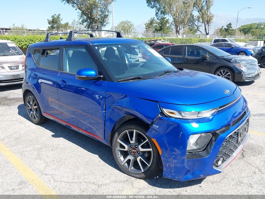 2021 Kia Soul VIN KNDJ63AUXM7749231 IAAI salvage auction — RIGHT FRONT, Salvage (California), sold $2,300 on 2026-07-13 (photo 1)