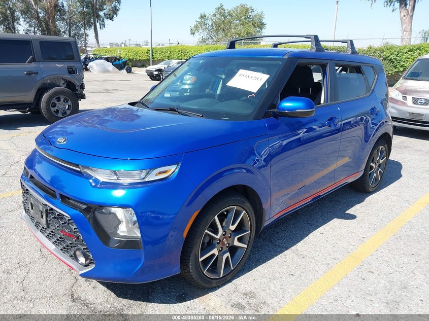 2021 Kia Soul VIN KNDJ63AUXM7749231 IAAI salvage auction — RIGHT FRONT, Salvage (California), sold $2,300 on 2026-07-13 (photo 2)