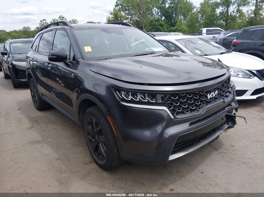 2022 Kia Sorento VIN 5XYRLDLCXNG129831 IAAI salvage auction — FRONT END, Salvage (Ohio), sold $7,100 on 2026-07-16 (photo 1)