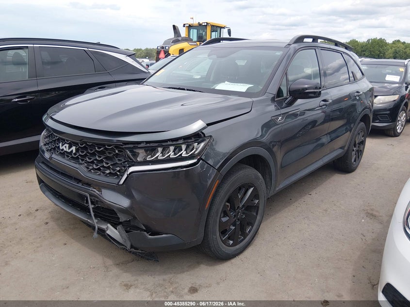2022 Kia Sorento VIN 5XYRLDLCXNG129831 IAAI salvage auction — FRONT END, Salvage (Ohio), sold $7,100 on 2026-07-16 (photo 2)