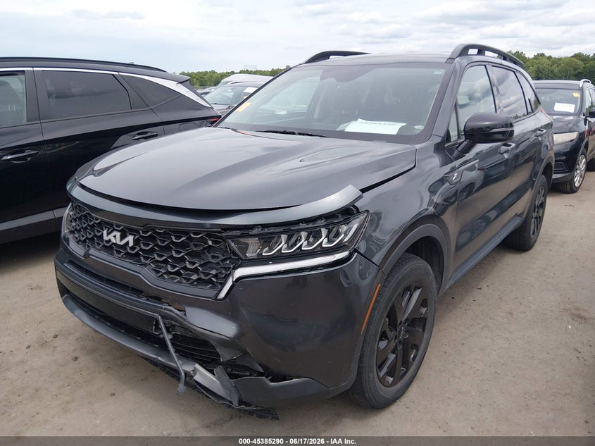 2022 Kia Sorento VIN 5XYRLDLCXNG129831 IAAI salvage auction — FRONT END, Salvage (Ohio), sold $7,100 on 2026-07-16 (photo 6)