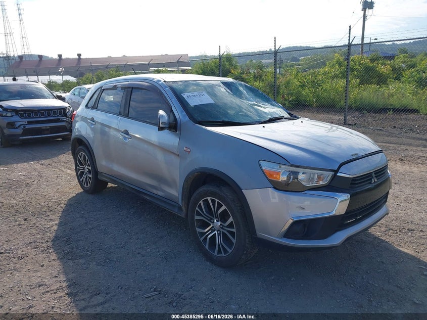 2016 Mitsubishi Outlander VIN JA4AR3AU1GZ054324 IAAI salvage auction — ROOF, Salvage (Pennsylvania), sold $1,350 on 2026-07-19 (photo 1)