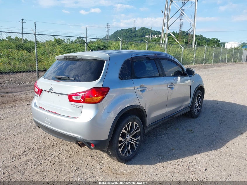 2016 Mitsubishi Outlander VIN JA4AR3AU1GZ054324 IAAI salvage auction — ROOF, Salvage (Pennsylvania), sold $1,350 on 2026-07-19 (photo 4)