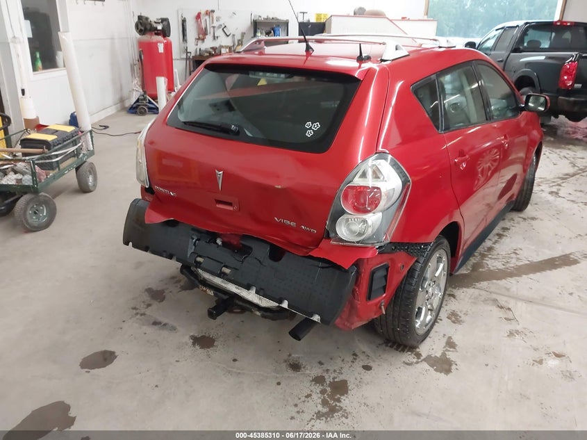 2009 Pontiac Vibe VIN 5Y2SM67079Z456253 IAAI salvage auction — REAR END, Salvage (Illinois), sold $1,550 on 2026-07-20 (photo 4)