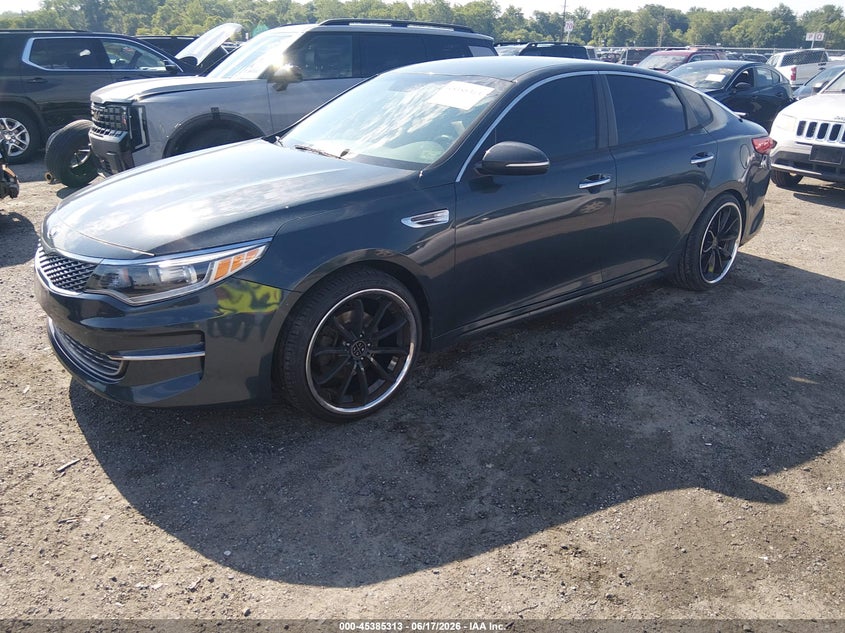 2016 Kia Optima VIN 5XXGT4L31GG037697 IAAI salvage auction — RIGHT REAR, Salvage - Greater Than 75% (Maryland), sold $850 on 2026-07-13 (photo 2)