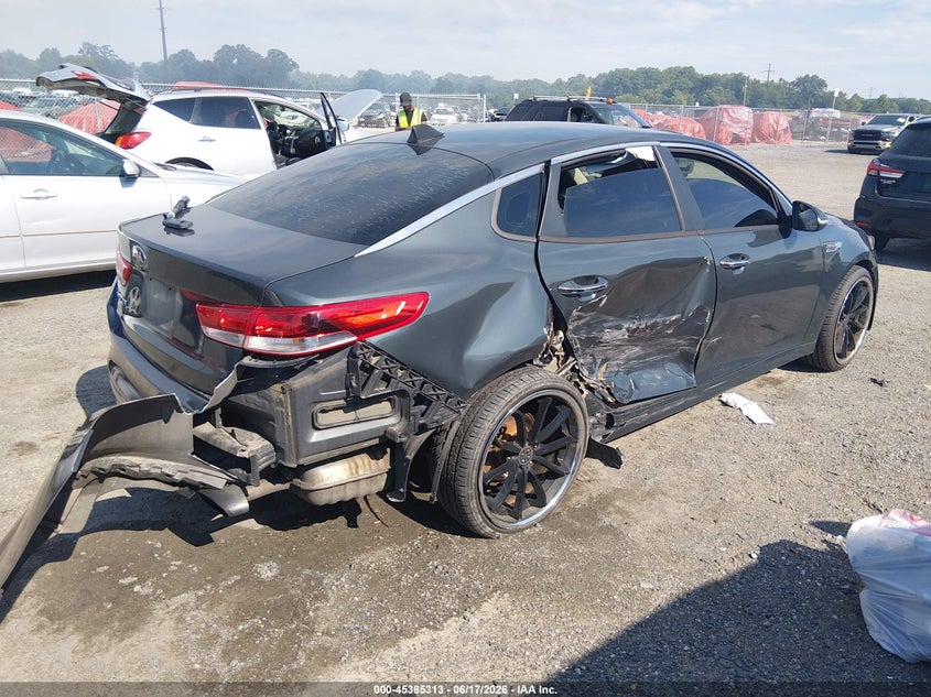 2016 Kia Optima VIN 5XXGT4L31GG037697 IAAI salvage auction — RIGHT REAR, Salvage - Greater Than 75% (Maryland), sold $850 on 2026-07-13 (photo 4)