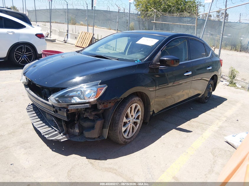 2019 Nissan Sentra VIN 3N1AB7APXKY240719 IAAI salvage auction — FRONT END, Salvage (California), sold $1,450 on 2026-07-18 (photo 2)