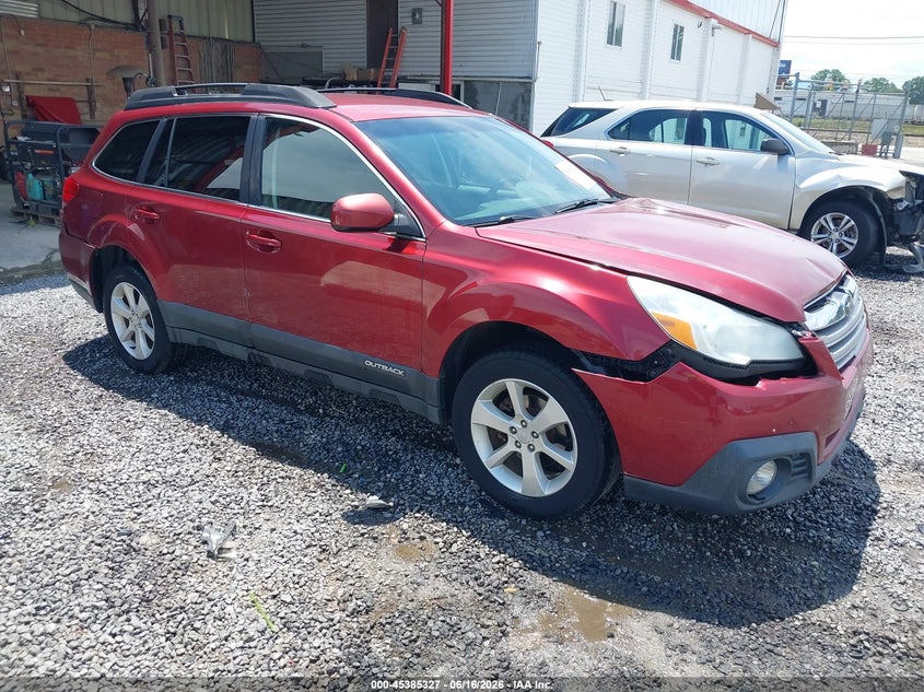2014 Subaru Outback VIN 4S4BRBCC5E3218758 IAAI salvage auction — FRONT & REAR, Salvage (North Carolina), sold $1,050 on 2026-07-22 (photo 1)