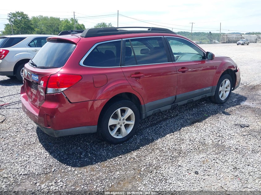 2014 Subaru Outback VIN 4S4BRBCC5E3218758 IAAI salvage auction — FRONT & REAR, Salvage (North Carolina), sold $1,050 on 2026-07-22 (photo 4)