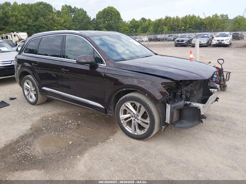 2020 Audi Q7 VIN WA1VXAF77LD010608 IAAI salvage auction — FRONT END, Salvage Title, sold $12,600 on 2026-07-29 (photo 1)