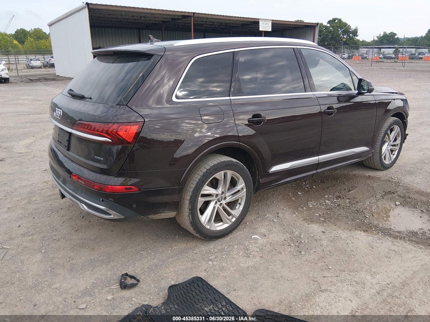 2020 Audi Q7 VIN WA1VXAF77LD010608 IAAI salvage auction — FRONT END, Salvage Title, sold $10,500 on 2026-07-26 (photo 4)