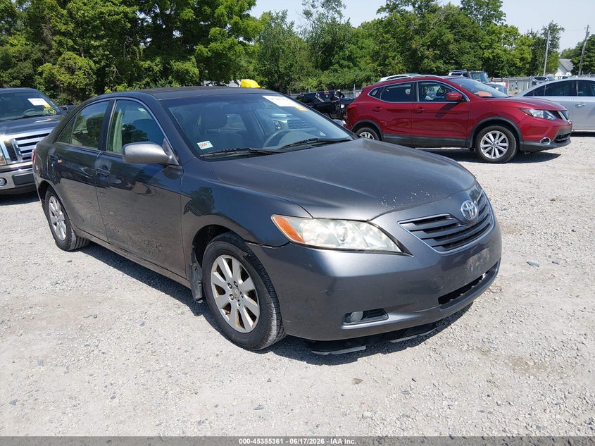 2007 Toyota Camry VIN JTNBE46K573040654 IAAI salvage auction — LEFT FRONT, Salvage (Ohio), sold $600 on 2026-07-07 (photo 1)