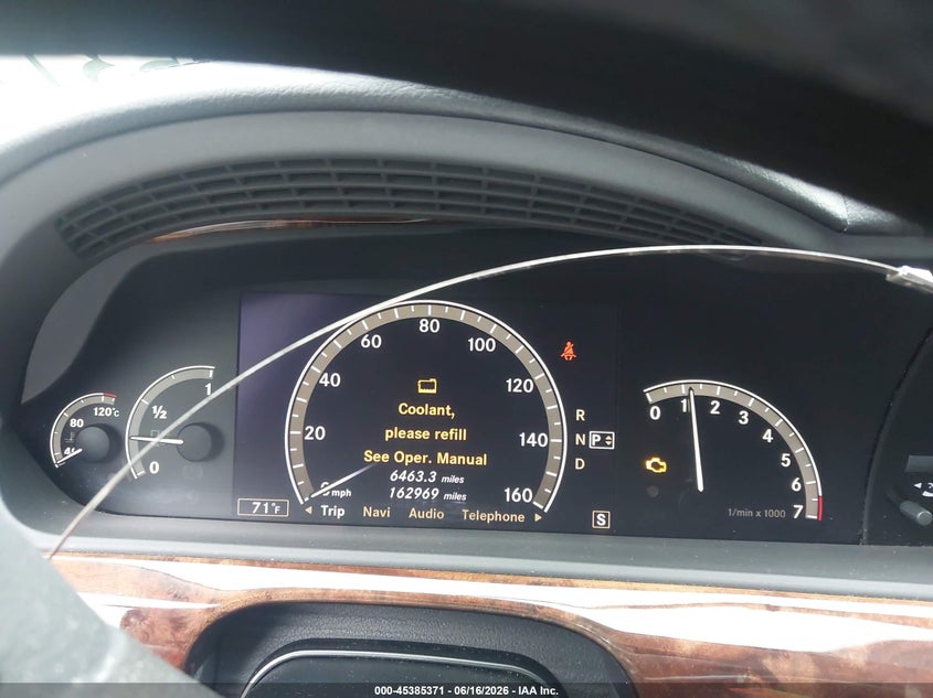 2007 Mercedes-benz S class VIN WDDNG71X37A037883 IAAI salvage auction — LEFT FRONT, Salvage (Idaho), sold $875 on 2026-07-15 (photo 7)