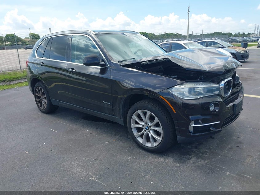2014 BMW X5 VIN 5UXKR0C53E0H16132 IAAI salvage auction — FRONT END, Rebuildable (Florida), sold $4,400 on 2026-07-16 (photo 1)