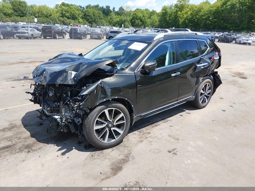 2017 Nissan Rogue VIN JN8AT2MV7HW024211 IAAI salvage auction — FRONT & REAR, Salvage Title, sold $1,325 on 2026-07-09 (photo 2)