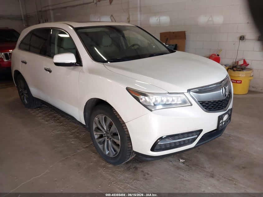 2014 Acura Mdx VIN 5FRYD4H46EB016166 IAAI salvage auction — NORMAL WEAR, Clear (Minnesota), sold $1,150 on 2026-07-18 (photo 1)