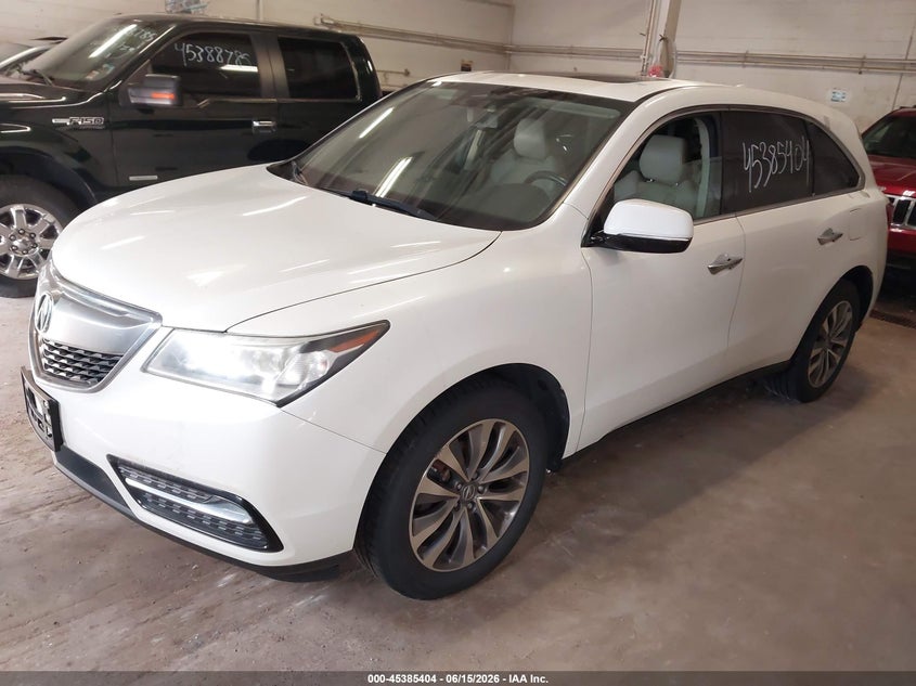 2014 Acura Mdx VIN 5FRYD4H46EB016166 IAAI salvage auction — NORMAL WEAR, Clear (Minnesota), sold $1,150 on 2026-07-18 (photo 2)