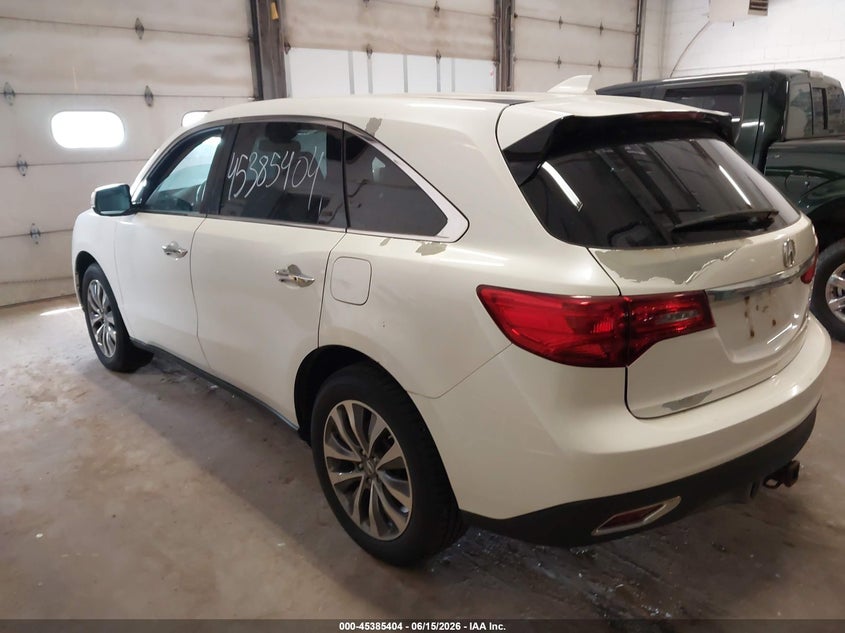 2014 Acura Mdx VIN 5FRYD4H46EB016166 IAAI salvage auction — NORMAL WEAR, Clear (Minnesota), sold $1,150 on 2026-07-18 (photo 3)