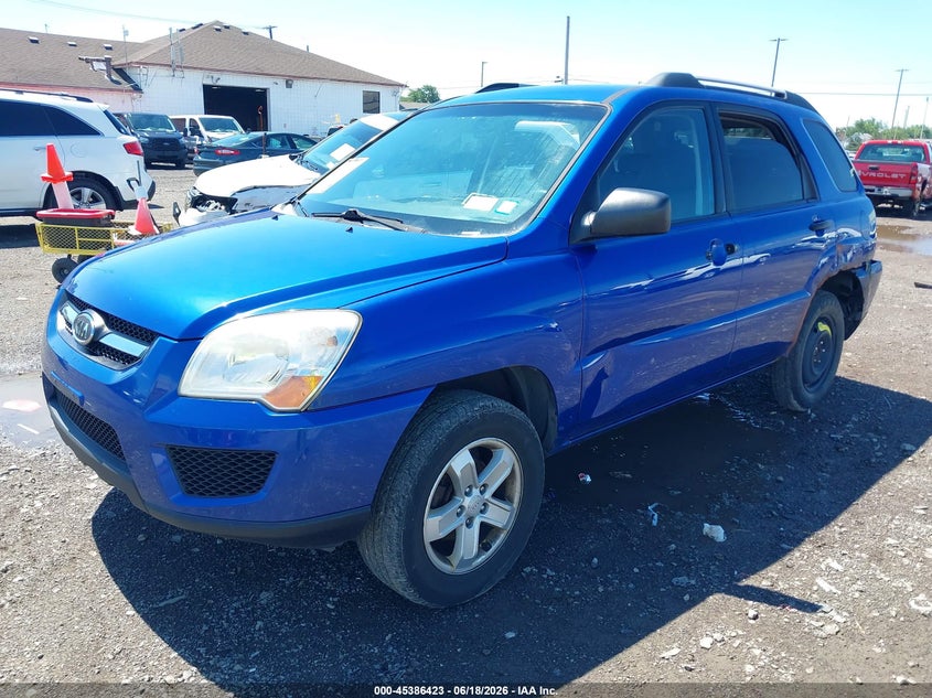2010 Kia Sportage VIN KNDKGCA38A7669124 IAAI salvage auction — LEFT REAR, Mv-907A (New York), sold $250 on 2026-07-22 (photo 2)