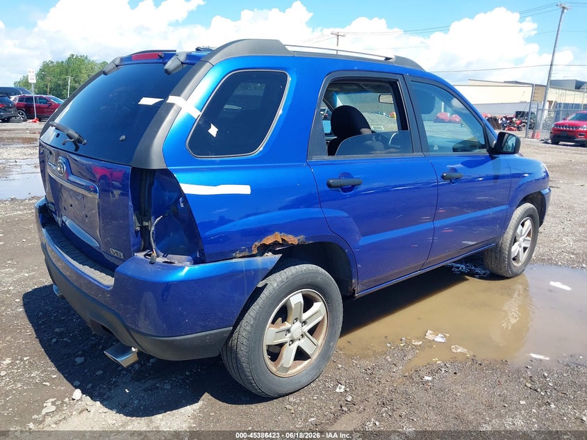 2010 Kia Sportage VIN KNDKGCA38A7669124 IAAI salvage auction — LEFT REAR, Mv-907A (New York), sold $250 on 2026-07-22 (photo 4)