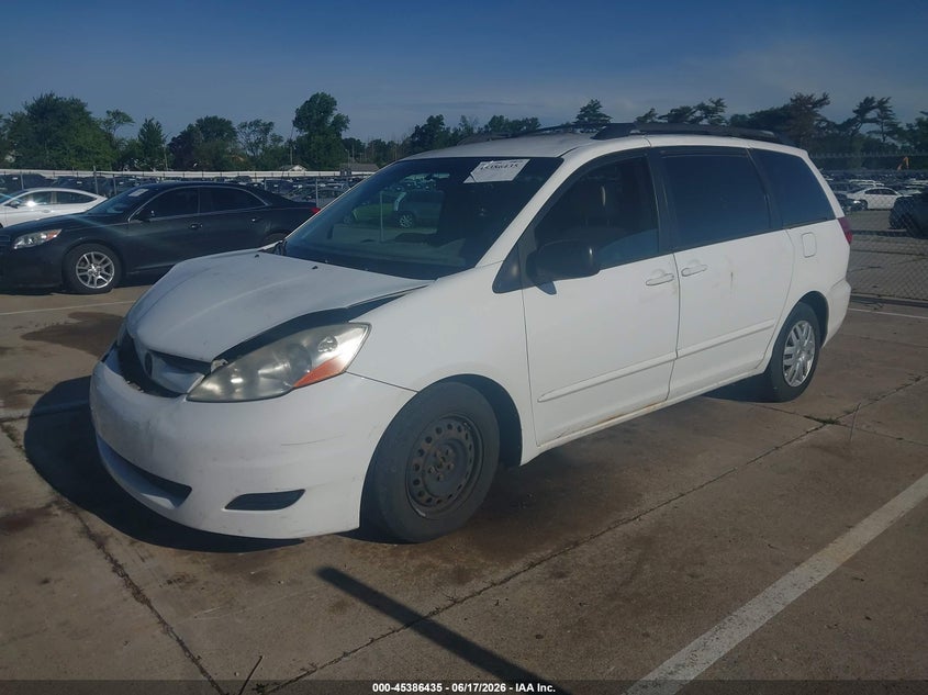 2009 Toyota Sienna VIN 5TDZK23CX9S264548 IAAI salvage auction — FRONT END, Salvage (Indiana), sold $1,050 on 2026-07-31 (photo 2)