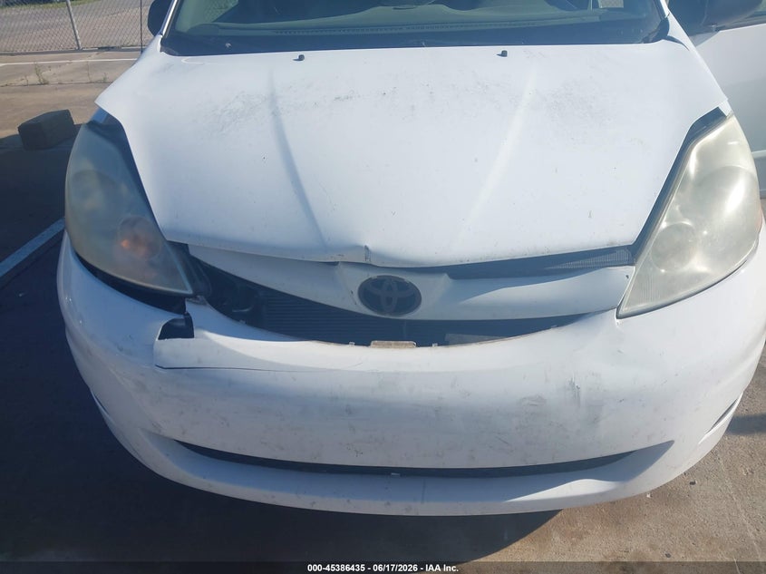 2009 Toyota Sienna VIN 5TDZK23CX9S264548 IAAI salvage auction — FRONT END, Salvage (Indiana), sold $1,050 on 2026-07-31 (photo 6)