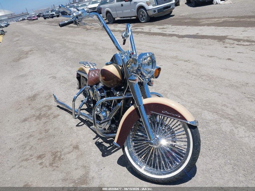 2014 Harley-davidson Softail VIN 1HD1JDV37EB029548 IAAI salvage auction — FRONT & REAR, Wait Title, sold $7,400 on 2026-08-26 (photo 1)
