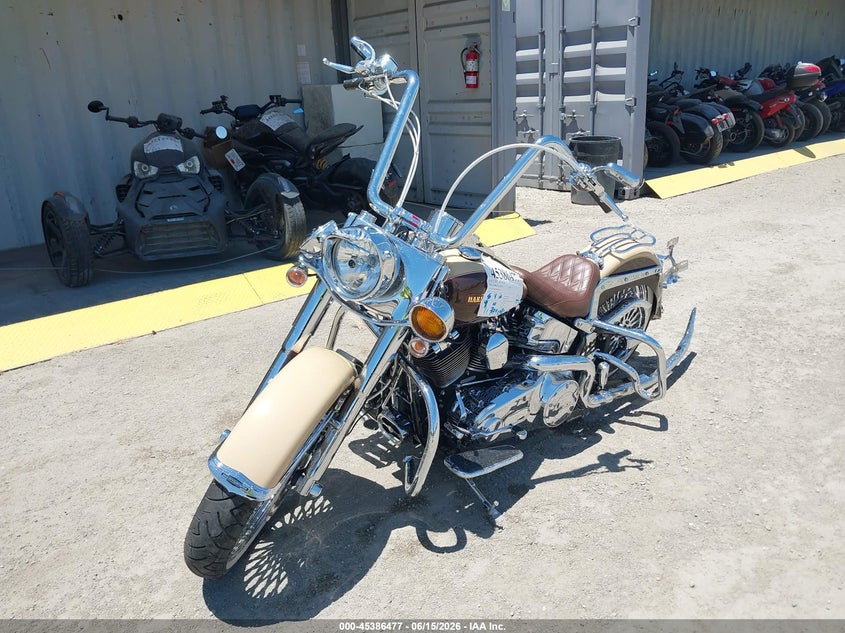 2014 Harley-davidson Softail VIN 1HD1JDV37EB029548 IAAI salvage auction — FRONT & REAR, Wait Title, sold $7,400 on 2026-08-26 (photo 2)