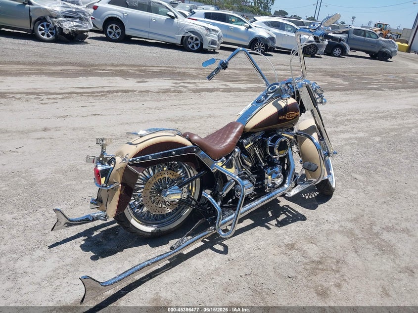 2014 Harley-davidson Softail VIN 1HD1JDV37EB029548 IAAI salvage auction — FRONT & REAR, Wait Title, sold $7,400 on 2026-08-26 (photo 4)