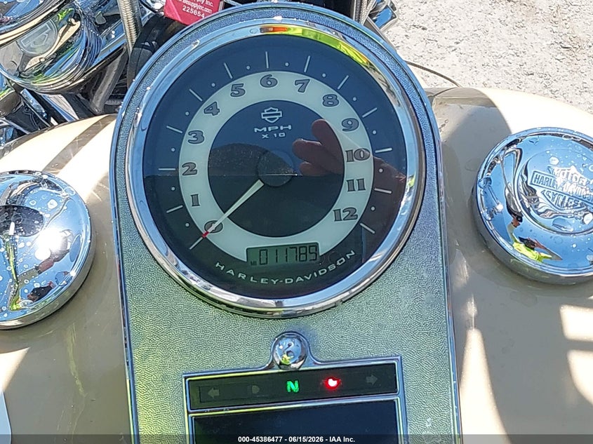 2014 Harley-davidson Softail VIN 1HD1JDV37EB029548 IAAI salvage auction — FRONT & REAR, Wait Title, sold $7,400 on 2026-08-26 (photo 7)