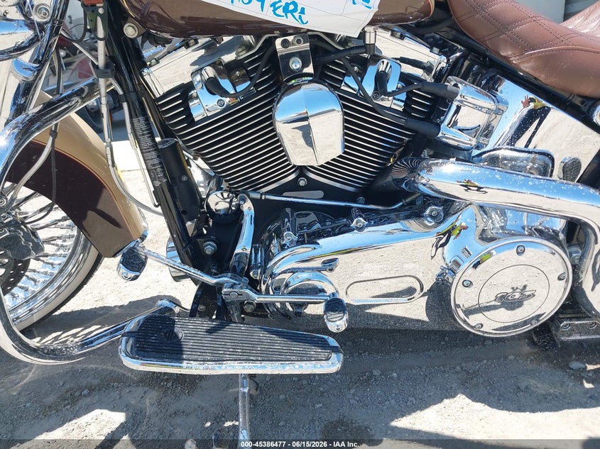 2014 Harley-davidson Softail VIN 1HD1JDV37EB029548 IAAI salvage auction — FRONT & REAR, Wait Title, sold $7,400 on 2026-08-26 (photo 9)