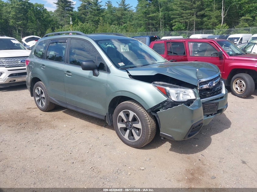 2018 Subaru Forester VIN JF2SJABC7JH432804 IAAI salvage auction — FRONT END, Salvage (Massachusetts), sold $1,625 on 2026-07-31 (photo 1)