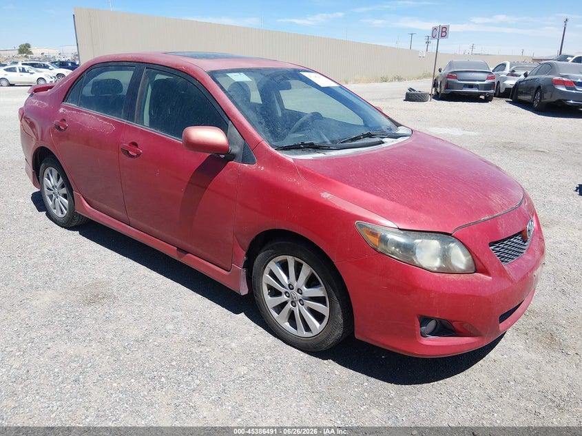 2010 Toyota Corolla VIN 1NXBU4EE1AZ169734 IAAI salvage auction — NORMAL WEAR, Clear (California), sold $875 on 2026-07-09 (photo 1)