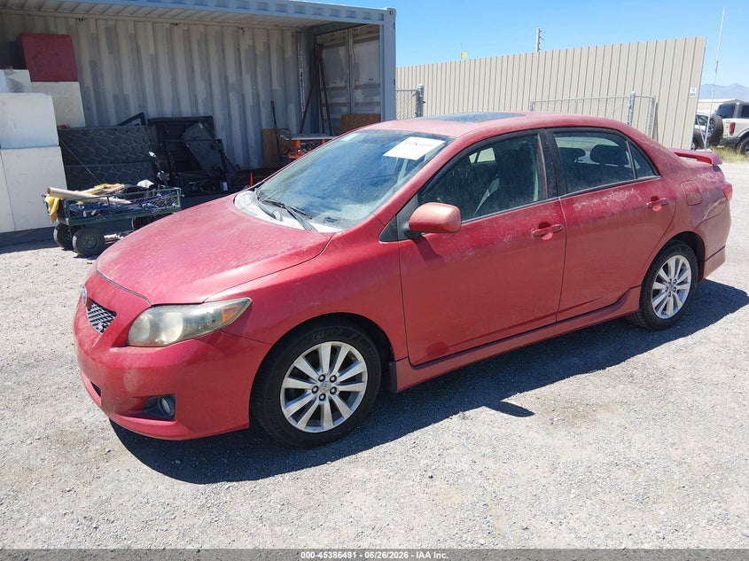 2010 Toyota Corolla VIN 1NXBU4EE1AZ169734 IAAI salvage auction — NORMAL WEAR, Clear (California), sold $875 on 2026-07-09 (photo 2)