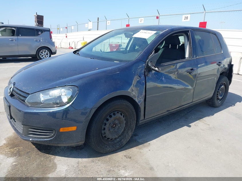 2014 Volkswagen Golf VIN WVWDB7AJ9EW008372 IAAI salvage auction — LEFT SIDE, Salvage (California), sold $800 on 2026-07-08 (photo 2)