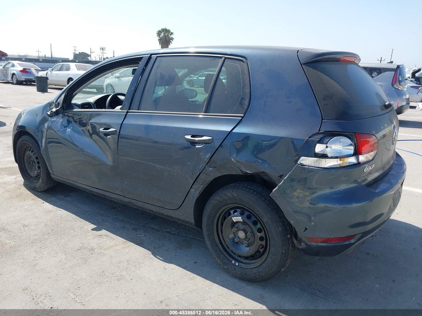 2014 Volkswagen Golf VIN WVWDB7AJ9EW008372 IAAI salvage auction — LEFT SIDE, Salvage (California), sold $800 on 2026-07-08 (photo 3)