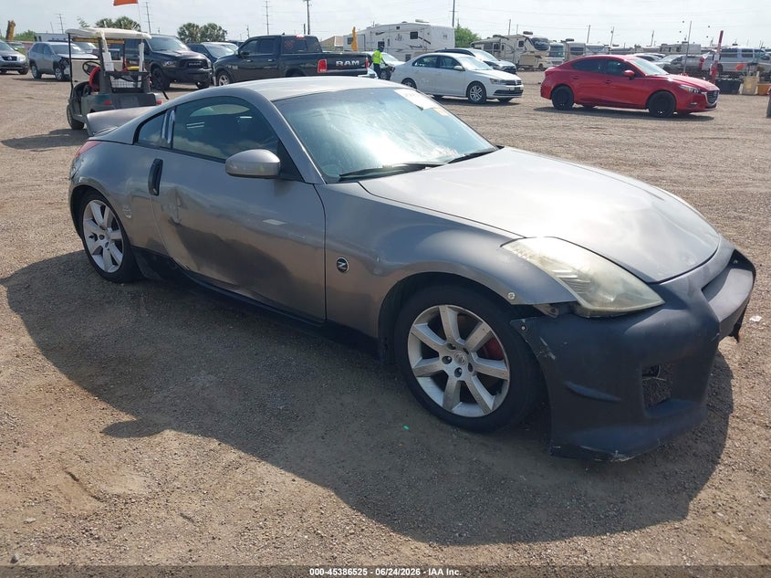 2008 Nissan 350z VIN JN1BZ34D88M706945 IAAI salvage auction — FRONT END, Original (Texas), sold $1,350 on 2026-07-14 (photo 1)