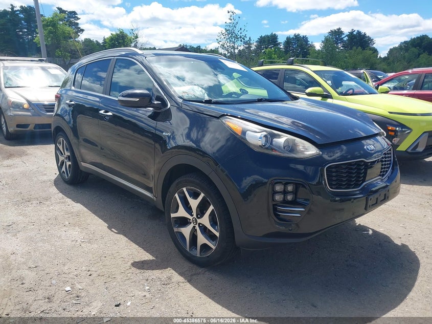 2017 Kia Sportage VIN KNDPRCA64H7048936 IAAI salvage auction — LEFT FRONT, Salvage (Massachusetts), sold $2,200 on 2026-07-24 (photo 1)