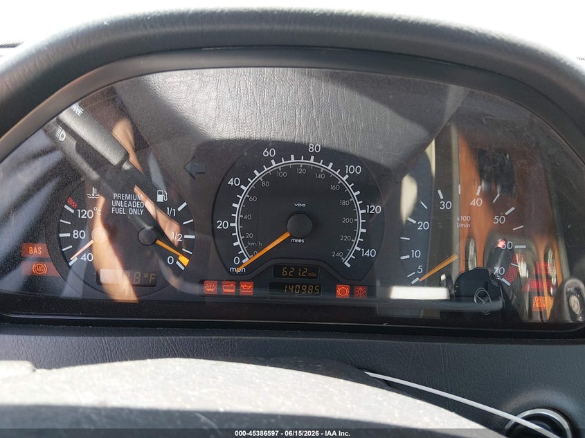 1998 Mercedes-benz C class VIN WDBHA23G0WA589217 IAAI salvage auction — NORMAL WEAR, Clear - Dealer Only (California), sold $100 on 2026-07-22 (photo 7)