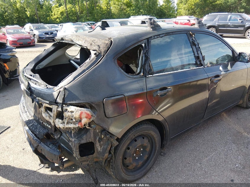 2011 Subaru Impreza VIN JF1GH6A61BH813886 IAAI salvage auction — EXTERIOR BURN, Salvage (Ohio), sold $300 on 2026-07-07 (photo 6)