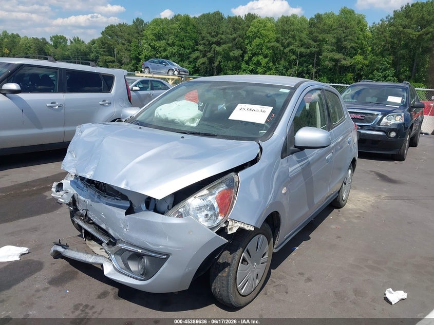 2020 Mitsubishi Mirage VIN ML32A3HJ3LH004606 IAAI salvage auction — FRONT END, Salvage Title, sold $800 on 2026-07-19 (photo 2)